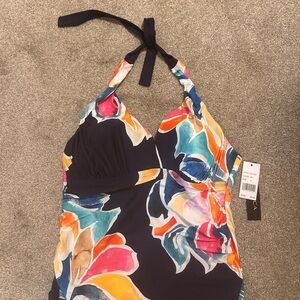 Vibrant Floral La Blanca Swim Top
